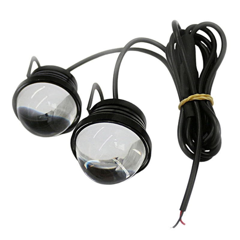 

2Pcs 12V 5W Car Motorcycle Eagle Eye LED Daytime Running Lamp Super Bright Fog Light Reverse Backup Driving Headlight Bulb White