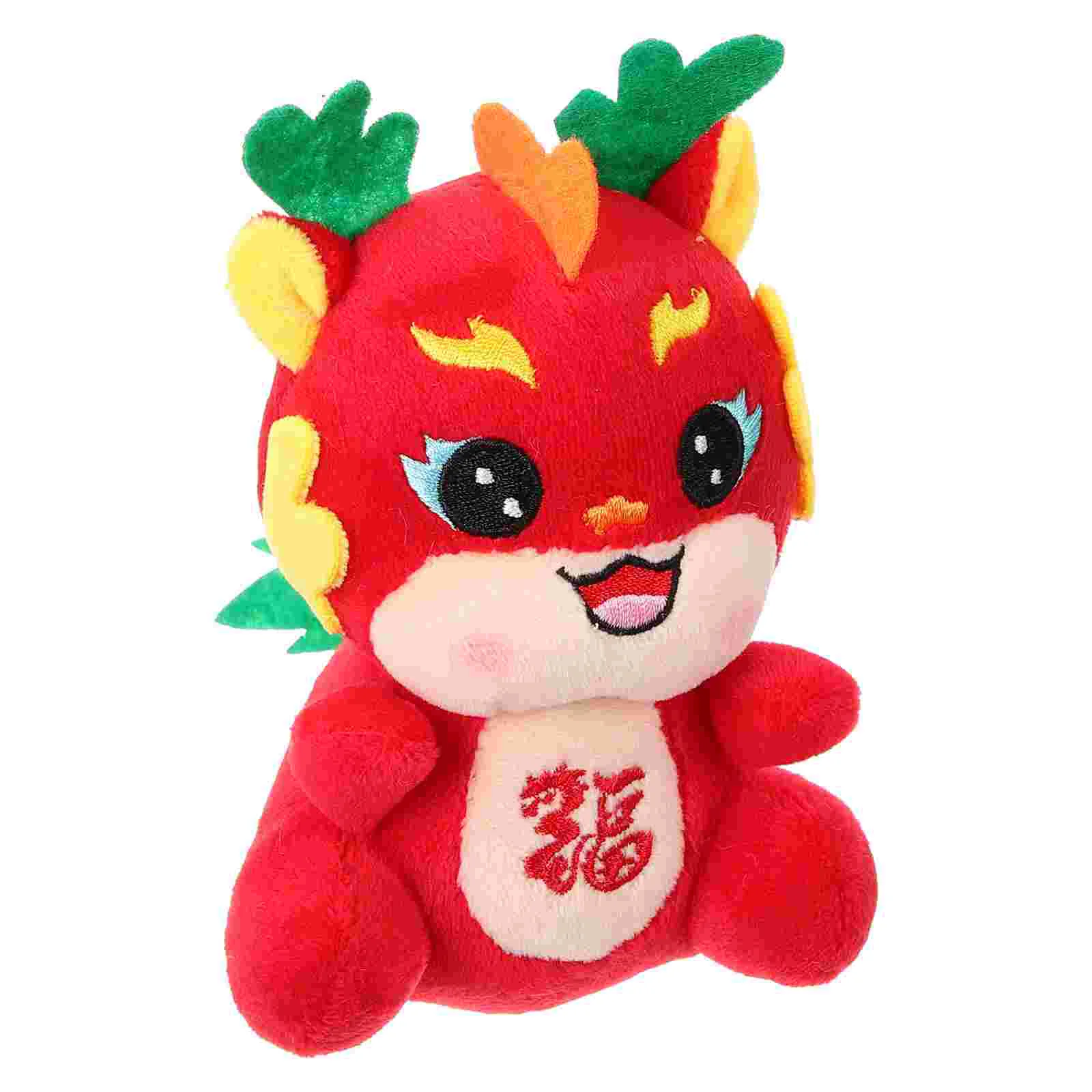 

Plush Toy Dragon Mascot Stuffed Animal Kawaii Animals Chinese New Year Key Fob