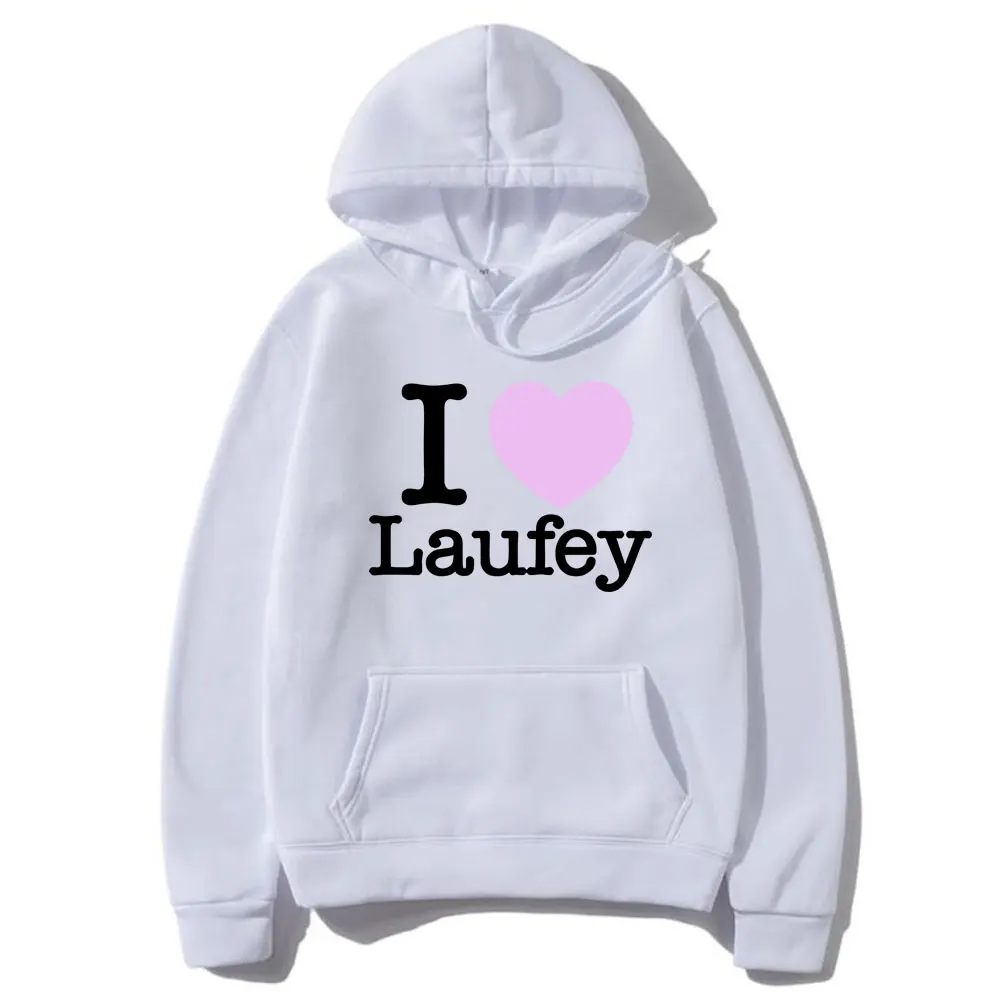 Толстовка с графическим принтом I Love Laufey для мужчин и женщин модная уличная