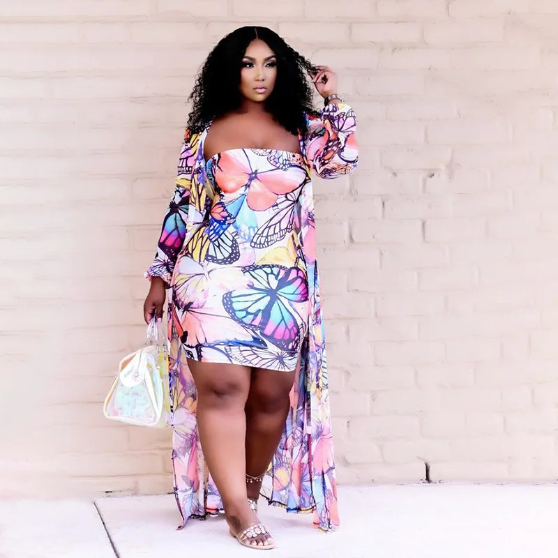 

Plus Size Women's Clothes Spring and Summer Fashion Printed Casual Suit for Women