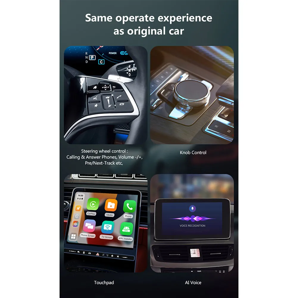 AN11 4 + 128G беспроводной Carplay Ai Box автомобильный переходник сетевая карта с