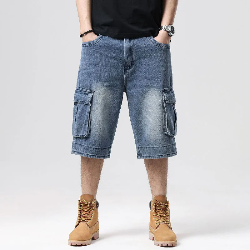 Plus Size 46 Jeans Male Men Jeans Mens Shorts Men Denim Jeans Men Trousers Man Pants Men Pants for Men Loose High Quality 2022