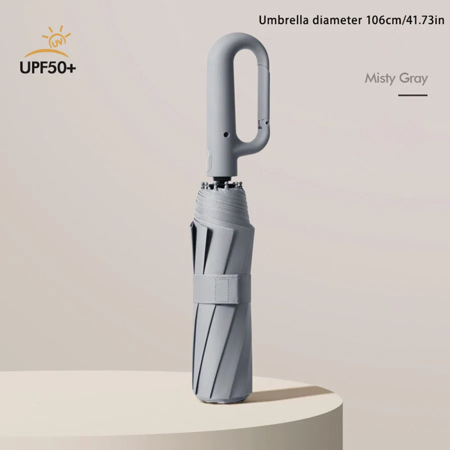 Ветрозащитный Зонт с двойной пряжкой однотонный Автоматический большой