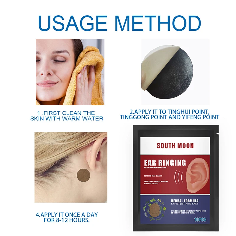 10 детской пластырь для реабилитации ушей снимает головную боль При зуде улучшает