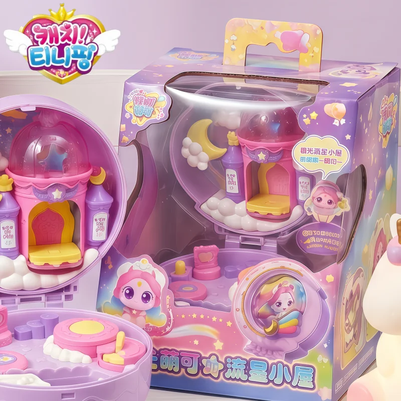 Фото ГОРЯЧАЯ НОВИНКА! Серия Teenieping Moonlight Cottage Treasure Box: Волшебная фигурка-игрушка, модель куклы из аниме, подарок на день рождения №3