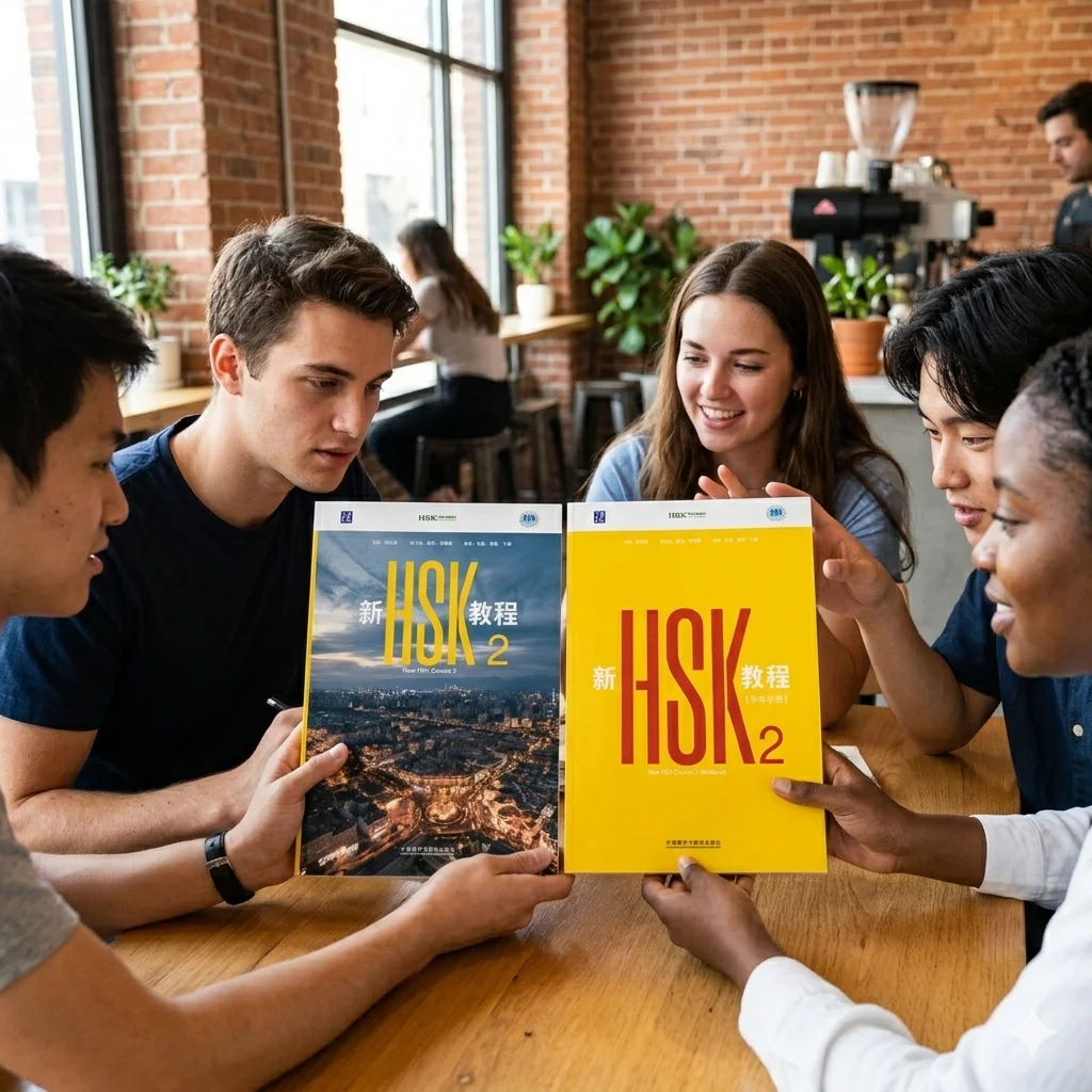 Фото (4 книги) Новые учебники и рабочие тетради HSK для 1 и 2 уровней от Фэнлань Гуо №3