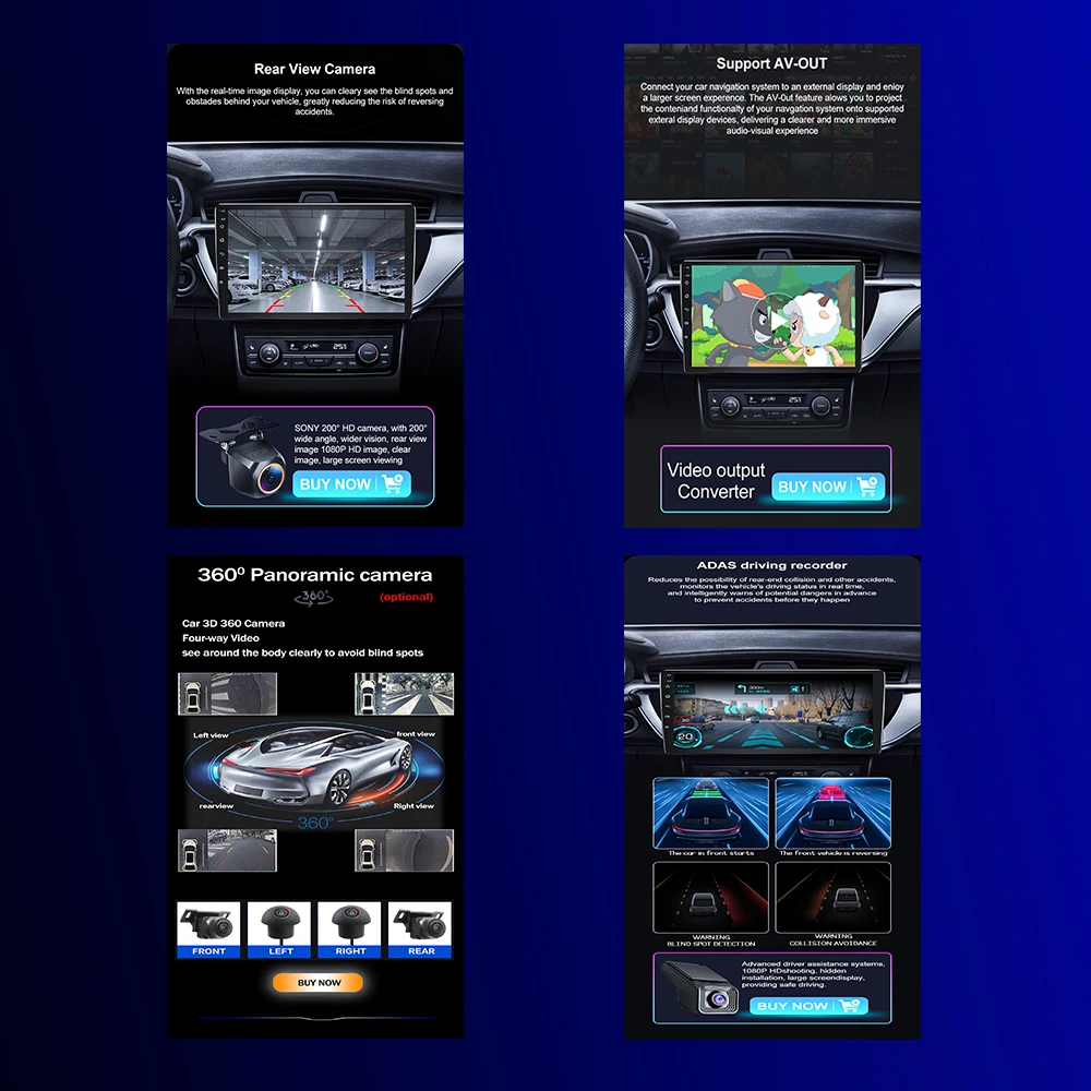 Фото Android 15 Carplay Автомобильный радиоприемник Мультимедиа для Toyota RAV4 Rav 4 2005-2016 навигационное видео DVD авторадио стерео 2din WIFI GPS №5