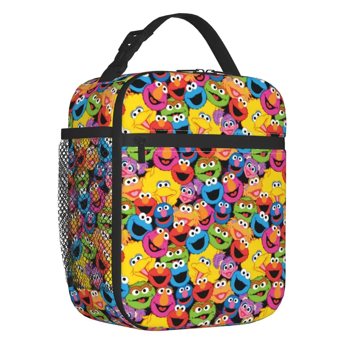 

Индивидуальная сумка для ланча с изображением персонажа Улица Сезам, Женский Термоизолированный Ланч-бокс для детей и школы