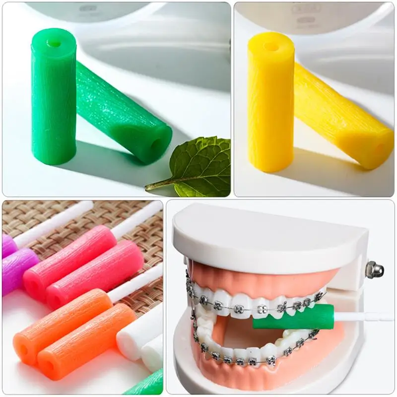 

Sdatter Orthodontic Aligner Chewies Silicone Teeth Stick Bite Tooth Chew Aligners Invisable Braces Aligners (Random Color Flavor