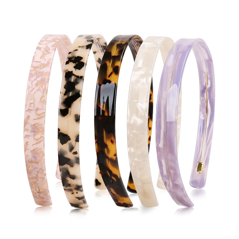 

High Quality Acetate Headbands Beautiful Multicolor Women Headband Casual Everyday Life Hair Accessories