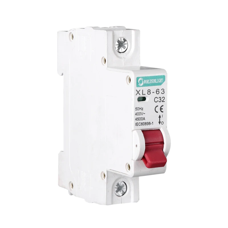 XL8-63 1P AC MCB C Тип 230/400V ~ 50HZ/60HZ Мини автоматический выключатель 10A 16A 20A 25A 32A 40A 50A 63A |