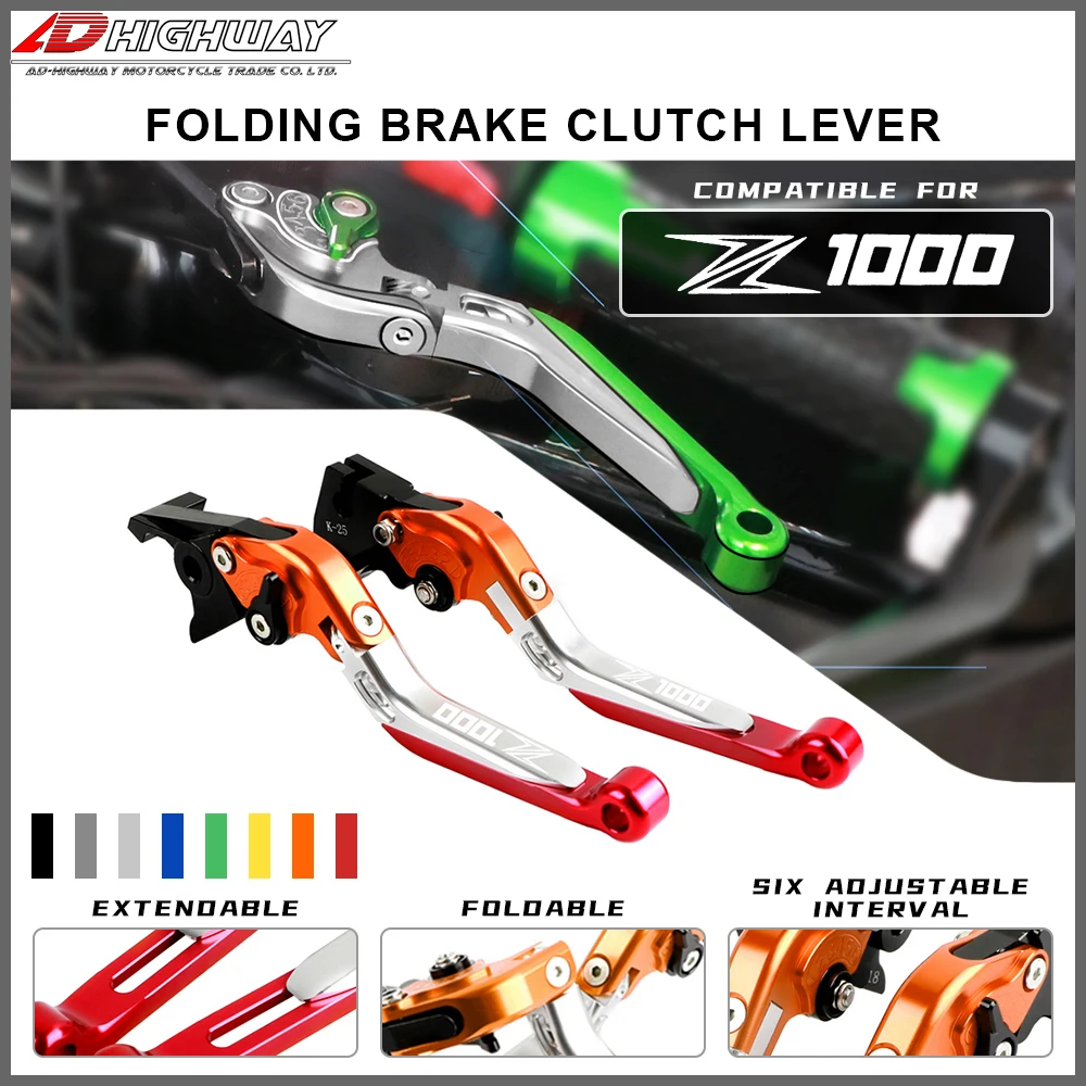 

CNC мотоциклетные Регулируемые рычаги тормозной муфты для Kawasaki Z1000 Z-1000 Z1000R Z1000 SX NINJA 1000 Tourer 2017 2018 2019