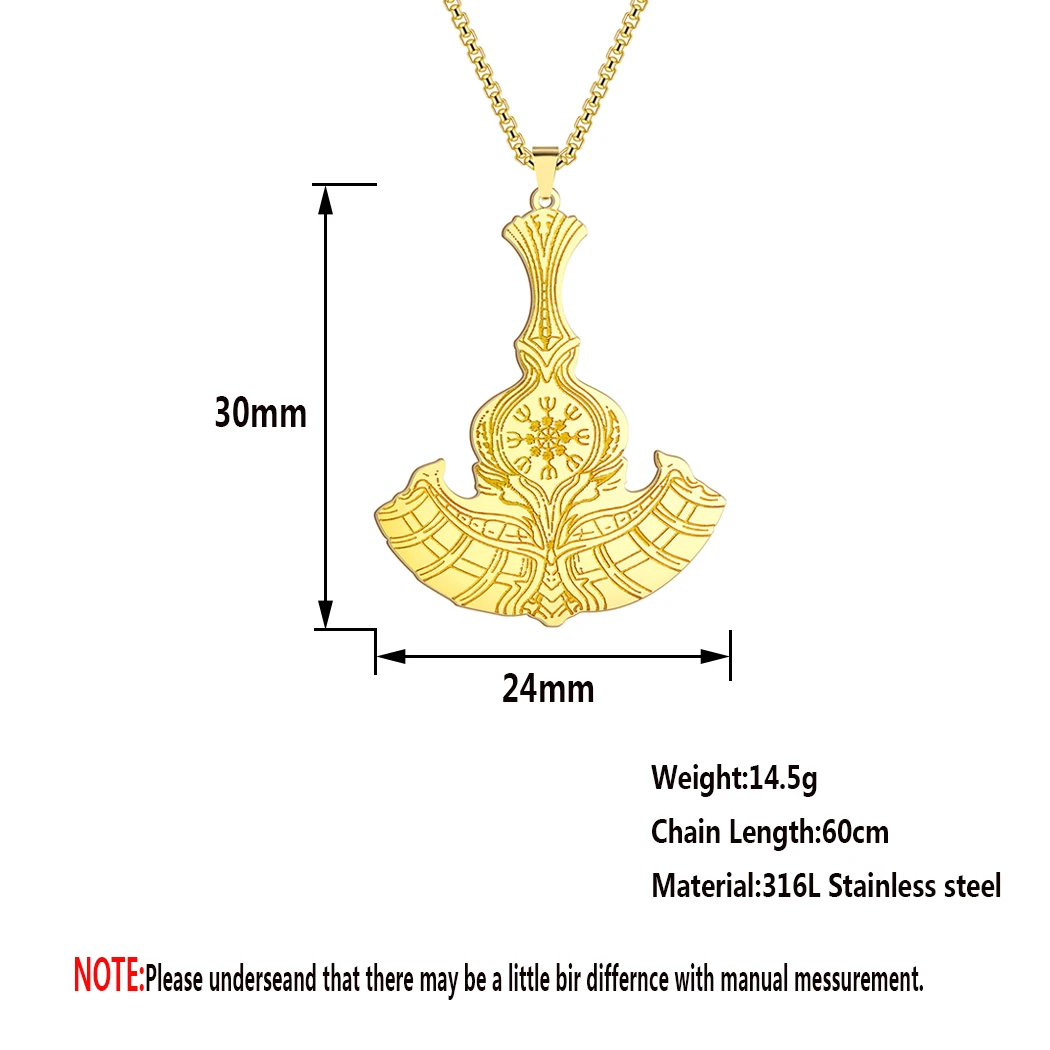 Топор Perun ожерелье молот Тора медальон шлем Awe подвеска биомеханический