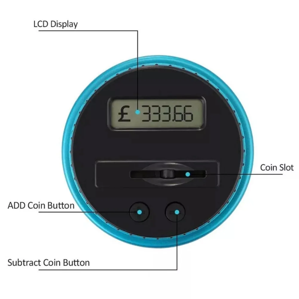 Креативная копилка для монет с подсчетом защитой от падения