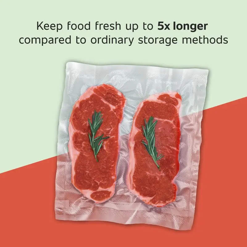 

Delicious, Fresh-Lock 12' Vacuum Sealer Roll, Premium Quality Clear Plastic 1-Pack.