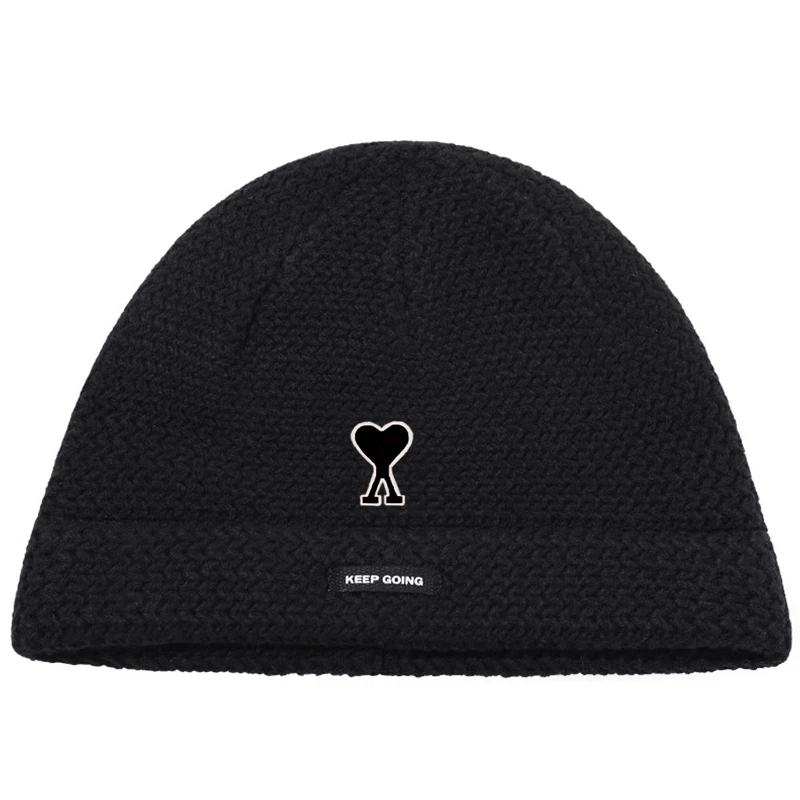 [Официальный сайт на складе] AMI Huihyn Шерстяная вязаная шапка для женщин осень и