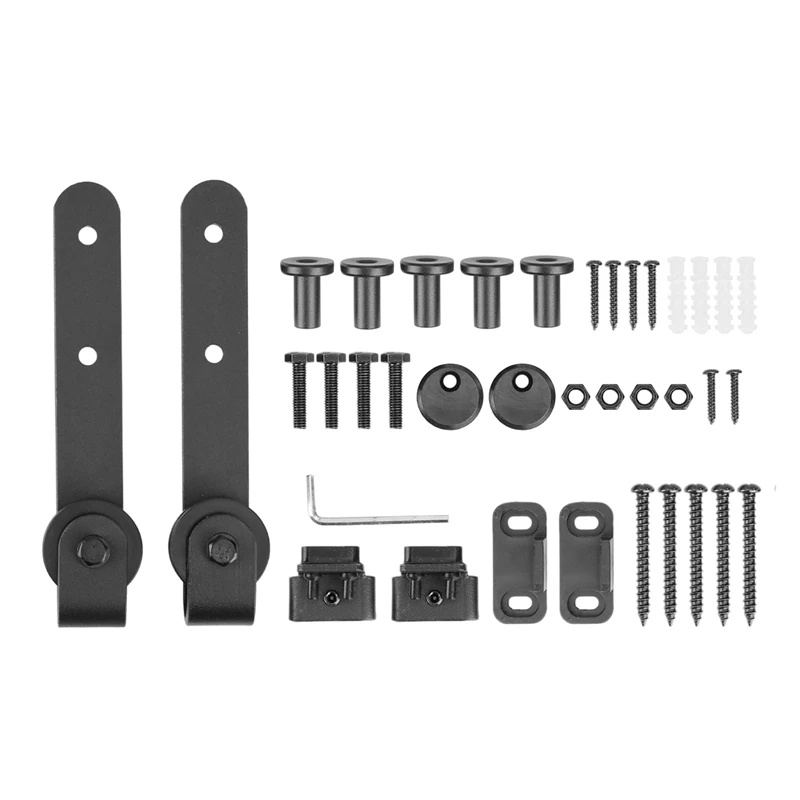 

AFBC Door Sliding Barn Household Working Wood Doors Track Hardware Interior Cabinet Closet Hanging Rail Set Barns