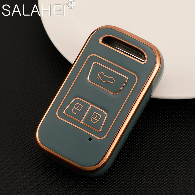 

Soft TPU Car Remote Key Fob Case Cover Holder Shell For Chery Tiggo 3 5X 4 8 Glx 7 2019 2020 Auto Protector Keychain Accessories