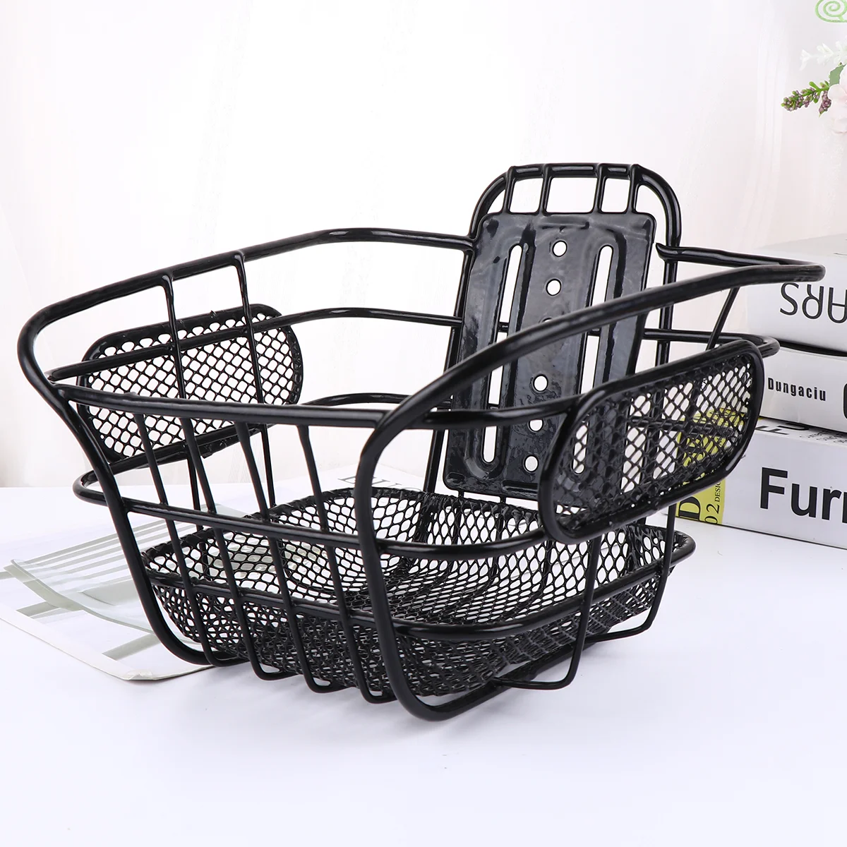 

Basket Bike Front Handlebar Hanging Accessories Lift Off Wire Mesh Cycle Mountain Storage Steel