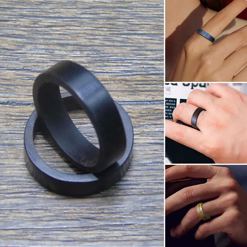 

2021 этнические кольца из натурального дерева для женщин сандаловое дерево кольцо языческое Ретро тянущийся палец мужские эбеновые кольца на палец оптовая продажа ювелирные изделия подарки