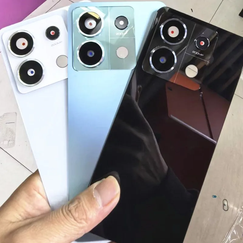 Фото Для Xiaomi Redmi Note 13 Pro 5G 2312DRA50C Стеклянная крышка батарейного отсека Задняя дверь телефона с объективом камеры Запасные части №2