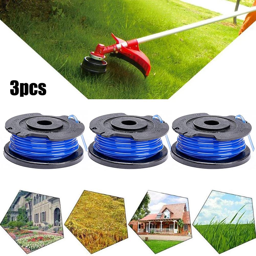 

3PCS Line Spool For Greenworks 24V Grass Trimmer 24LT, G24LTK2, G24LT30M & G24LT30MK2 Durable 14.4 M