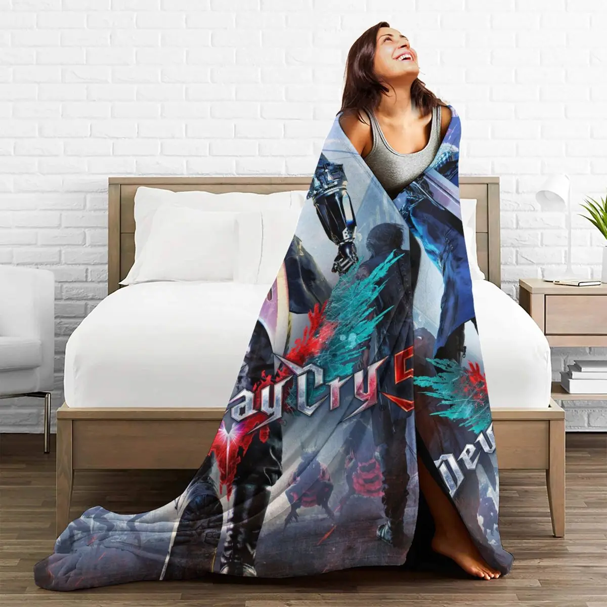 D-Devil May Cry DMC игровые одеяла чехол для дивана фланелевые зимние мультяшные