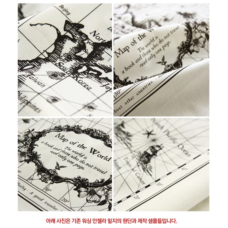 Карта мира ширина 50x150 см ретро-печать карта из смеси хлопка и льна сделай сам