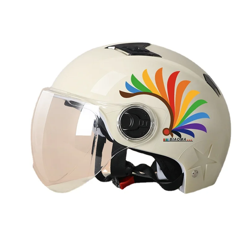 

Мотоциклетный шлем для электромобиля, Солнцезащитный шлем для мужчин и женщин, на все сезоны