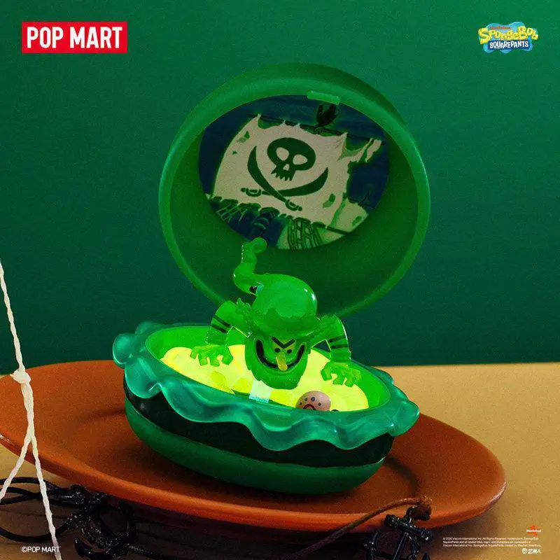 Фото POPMART SpongeBob Crab Mornong Burger: Популярная серия фигурок-сюрпризов в коробках, игрушка-подарок, в наличии №2