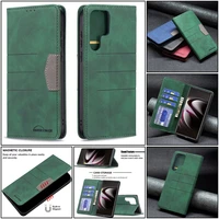 luxury leather wallet phone case for samsung galaxy s22 s21 s20 ultra plus fe lite shockproof card slot fashion magnetic cover