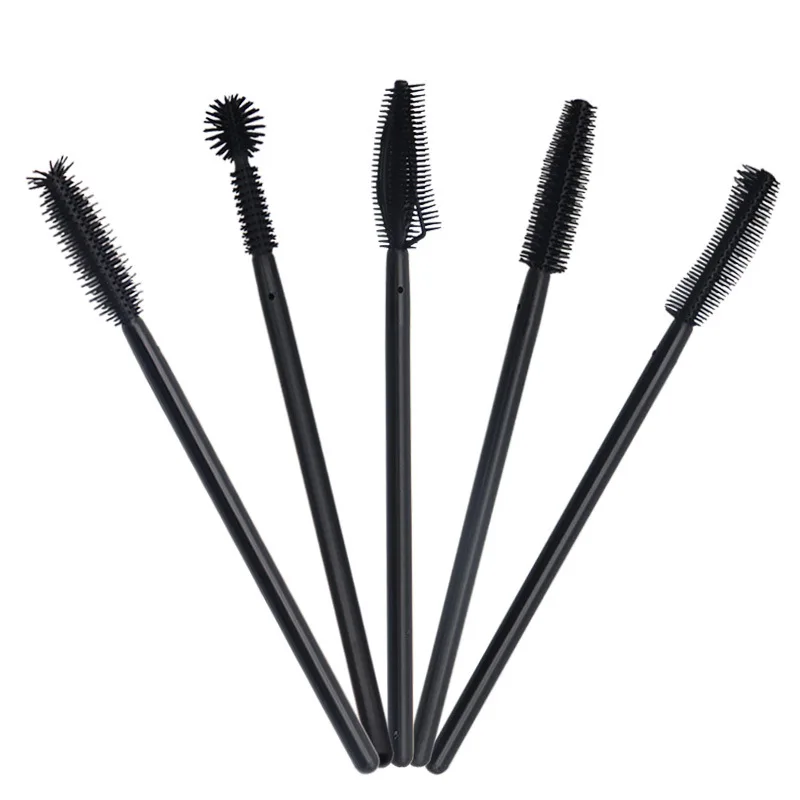 

50 pcs Disposable Silicone Eyelashes Brushes Mascara Wands Brush Eyelash Extension Women Makeup Tools Eyelashes Applicator tools