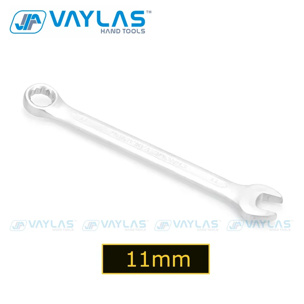 

Комбинированный ключ 11 мм с открытым концом, матовая полированная фиксированная головка Cr-V, универсальный главный гаечный ключ для домашнего гаража, авторемонта