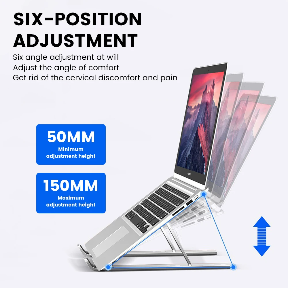 Регулируемая подставка для ноутбука настольная держатель Ipad поддержка ПК