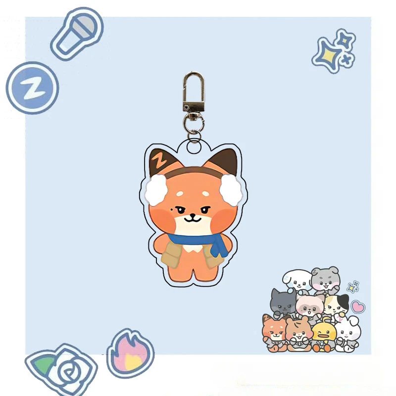 Брелок для ключей Boy Idol ZB с мультяшным животным женщин и мужчин Zhang Hao SUNG HAN BIN Kawaii