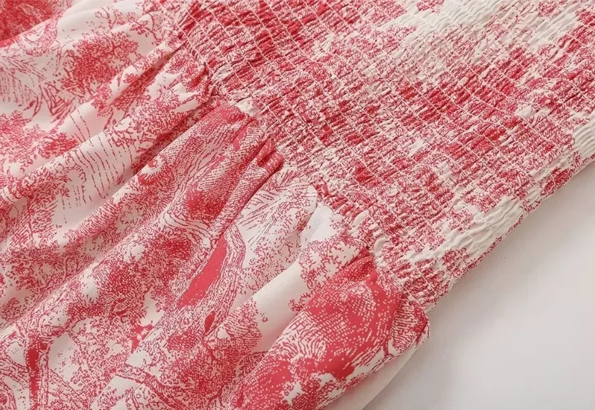 Летнее женское эластичное пляжное длинное платье без бретелек рукавов с высокой