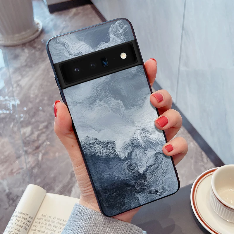 Чехол для Google Pixel 7 6 Pro 5 4 3 3a XL 5a 4a 5G мягкий черный силиконовый чехол телефона 6Pro 4XL 3XL