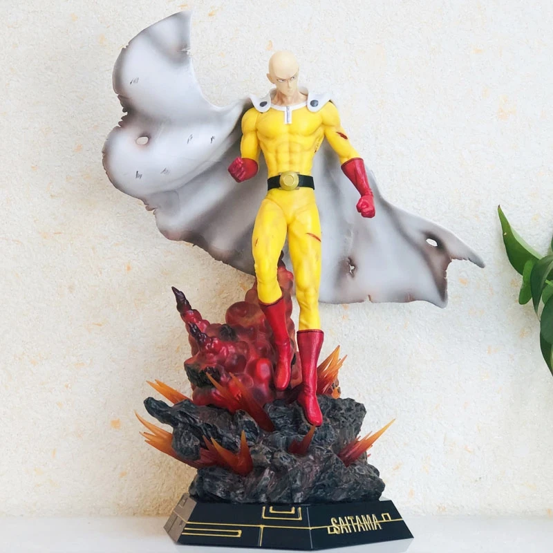 Saitama Dolls Figurines Dxf Hero Pvc Action Model Figures Collectible Oversized Ornament Toy Gif