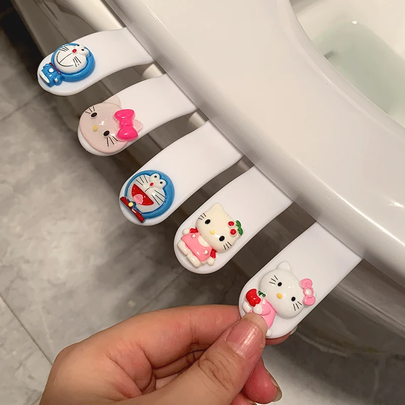 

2022 г., оригинальное сиденье для унитаза Sanrio, наволочка, подъемник без грязных рук, предметы унитаза, шедевр с откидной крышкой для туалета дл...