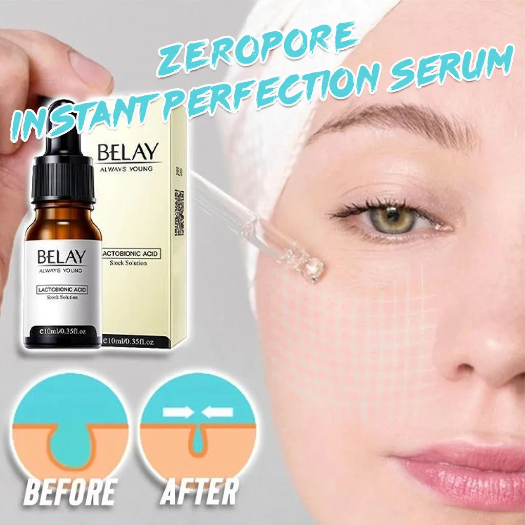 

BELAY 10ml ZeroPore Instant Perfection Serum Poreless Skin Tightening Serum Protects Skin Minimize Pores Moisturize Anti-Aging