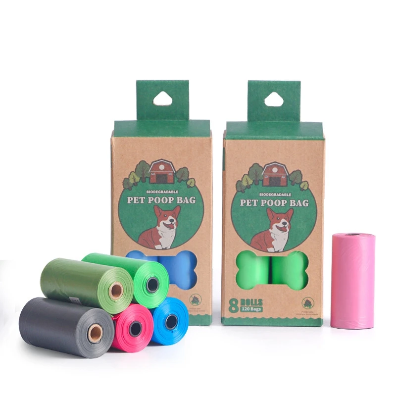 8 рулонов биоразлагаемых экологически чистых емкостей для мусора с ароматом