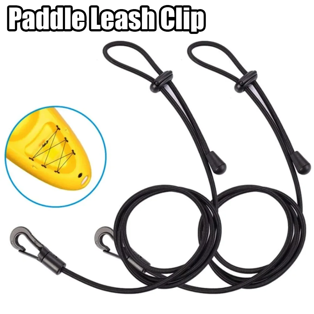 

120cm Rowing Boats Elastic Accessories Safety Fishing Rod Canoe Kayak Paddle Tether Holder Lanyard Leash Clip