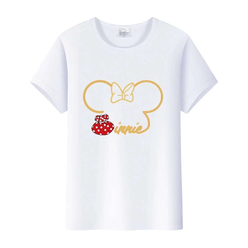Kawaii Disney мультфильмы футболки Микки Маус Минни графика женские женская одежда