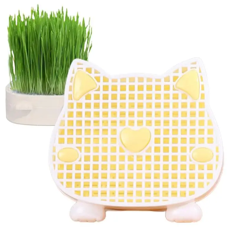 

Трава для кошек без почвы, трава для котят, лотки для выращивания растений, многослойная трава для кошек, плантатор для помощи пищеварению для домашних кошек, внутреннего дворика