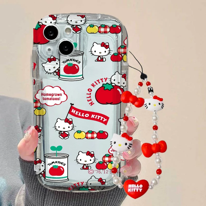 Чехол с подвеской Hello Kitty для Redmi Note 12 10 11 9 Pro 13 10S 11S 9S 8 8i 10C 12C 9A 9C 9T Poco X5 X3 Xiaomi Mi 13T Li