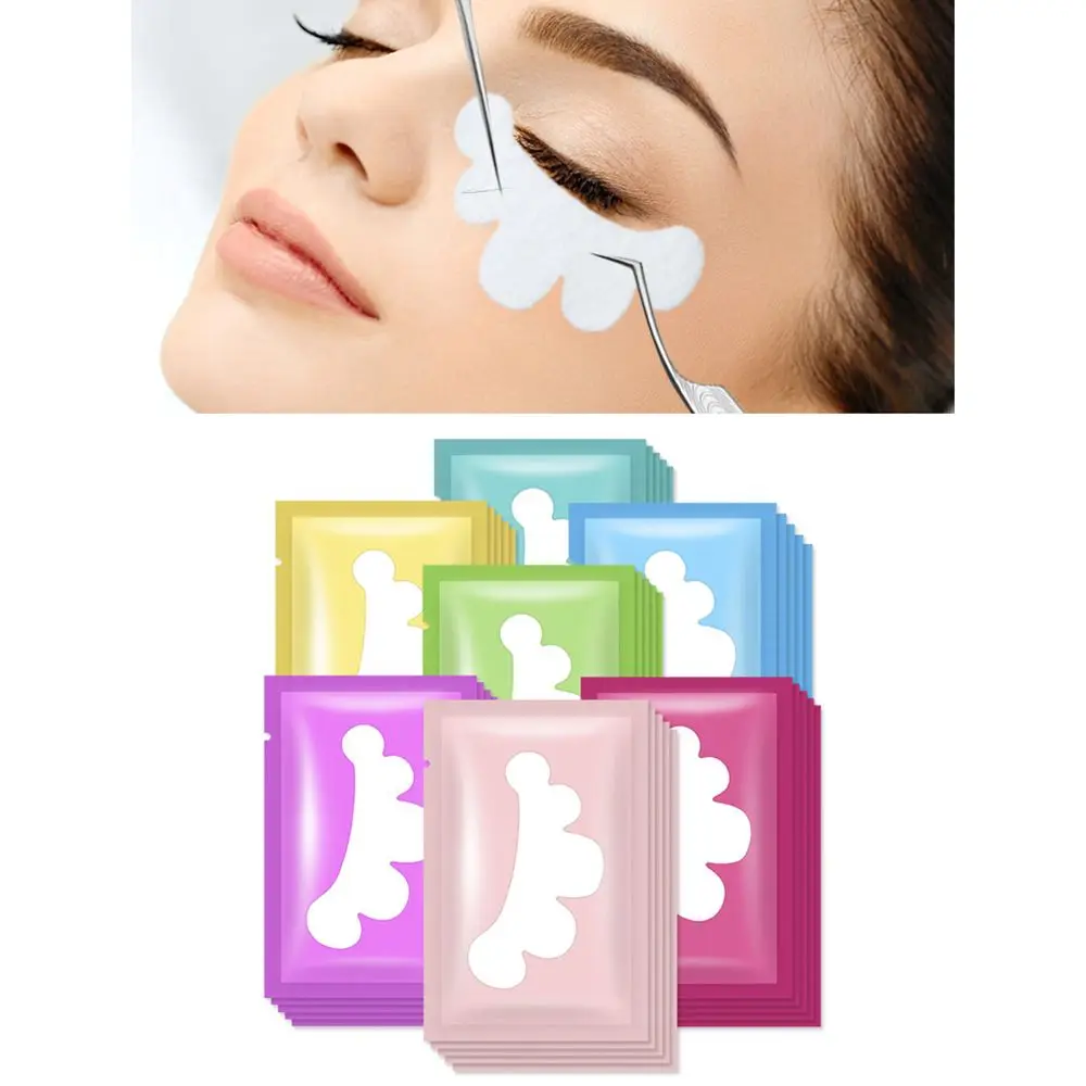 

100Pcs Cloud Shape Eyelashes Paper Patches Eye Lash Extension Under Eye Gel Pads Lint Free Grafting Lashes Pads Beauty Makeup