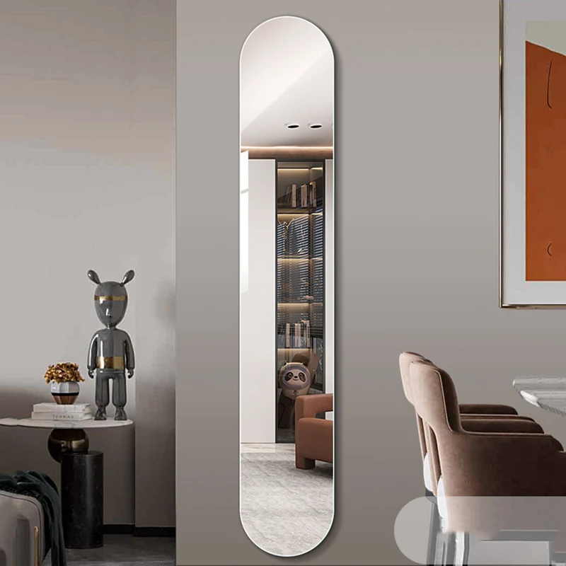 

Nordic Wall Mirror Art Decorative Frame Handheld Makeup Mirrors Big Size Oval Wall Hanging Miroir Mural Bedroom Decoration