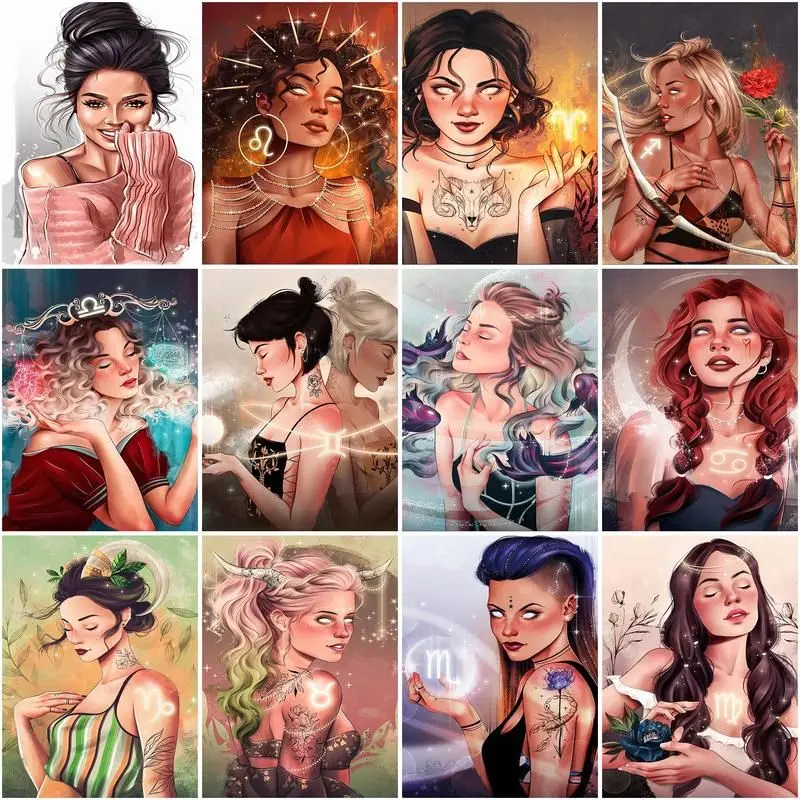 

5D Diamond Painting Full / Round Girl Handicraft Diamond Embroidery Sale Mosaic Portrait Home Decoration