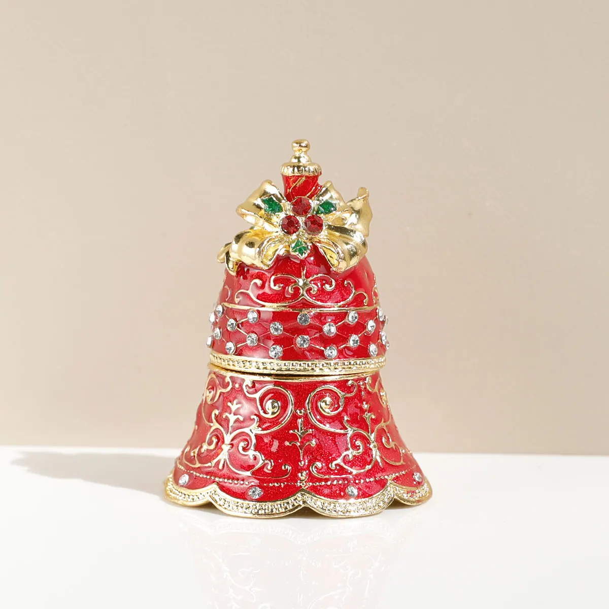 Рождественская шкатулка с подвесками в виде колокольчика, украшенная ...