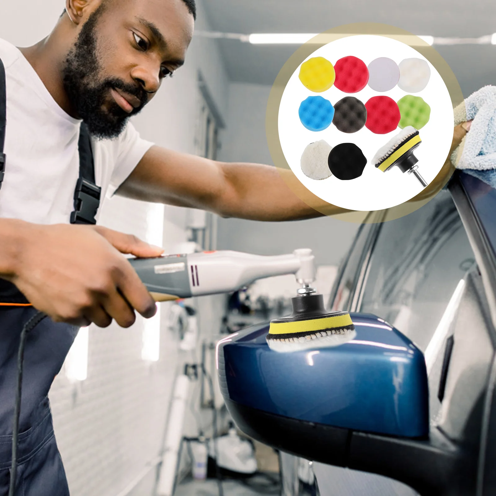 

1 Набор буферных насадок для дрели, полировальная подушка для дрели, воскового остекления, буферная подушка